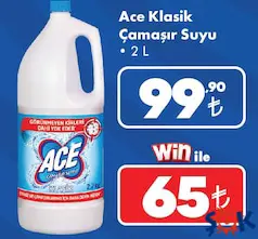 ACE KLASİK ÇAMAŞIR SUYU 2 L